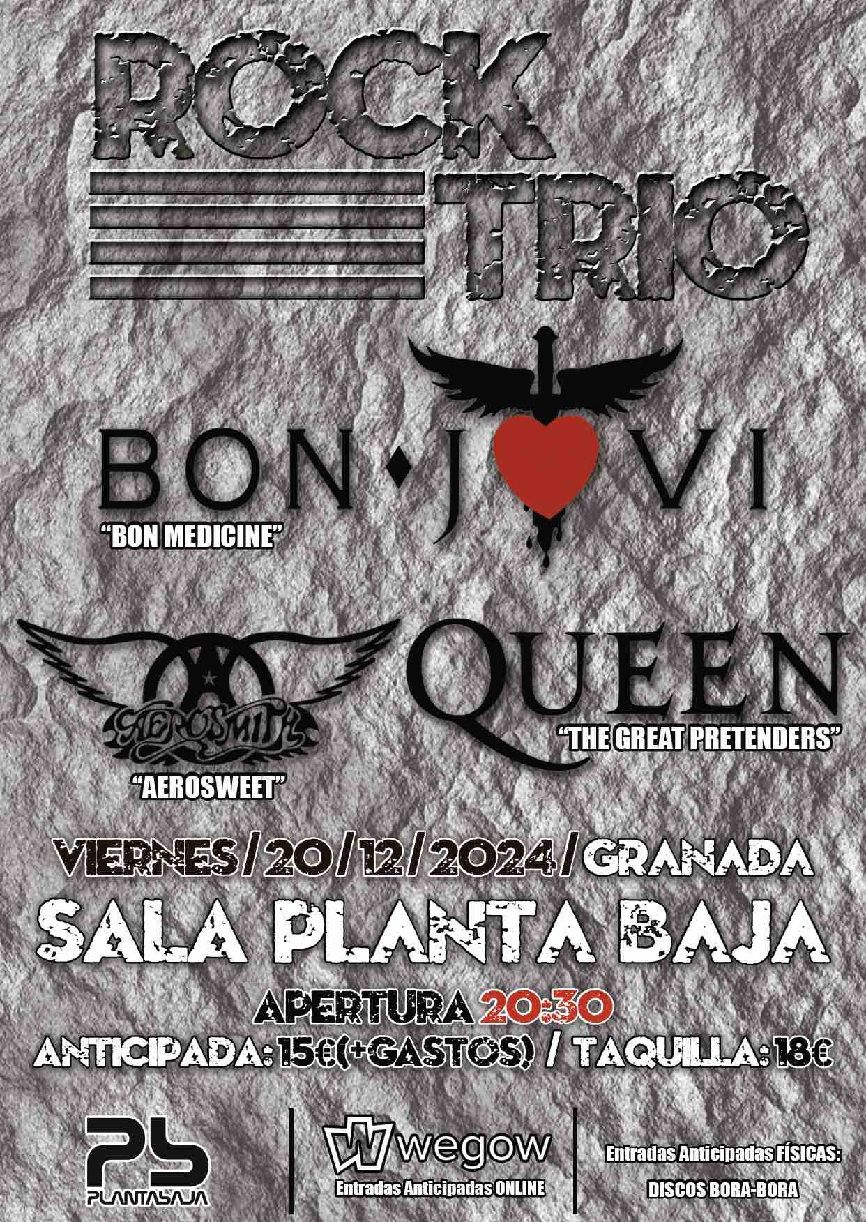 Fotografía promocional de ROCK TRIO - Bon Jovi, Queen & Aerosmith (Granada)