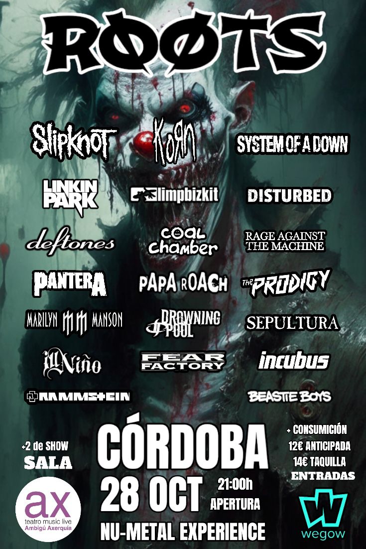 Fotografía promocional de ROOT NU-METAL EXPERIENCE EN CORDOBA