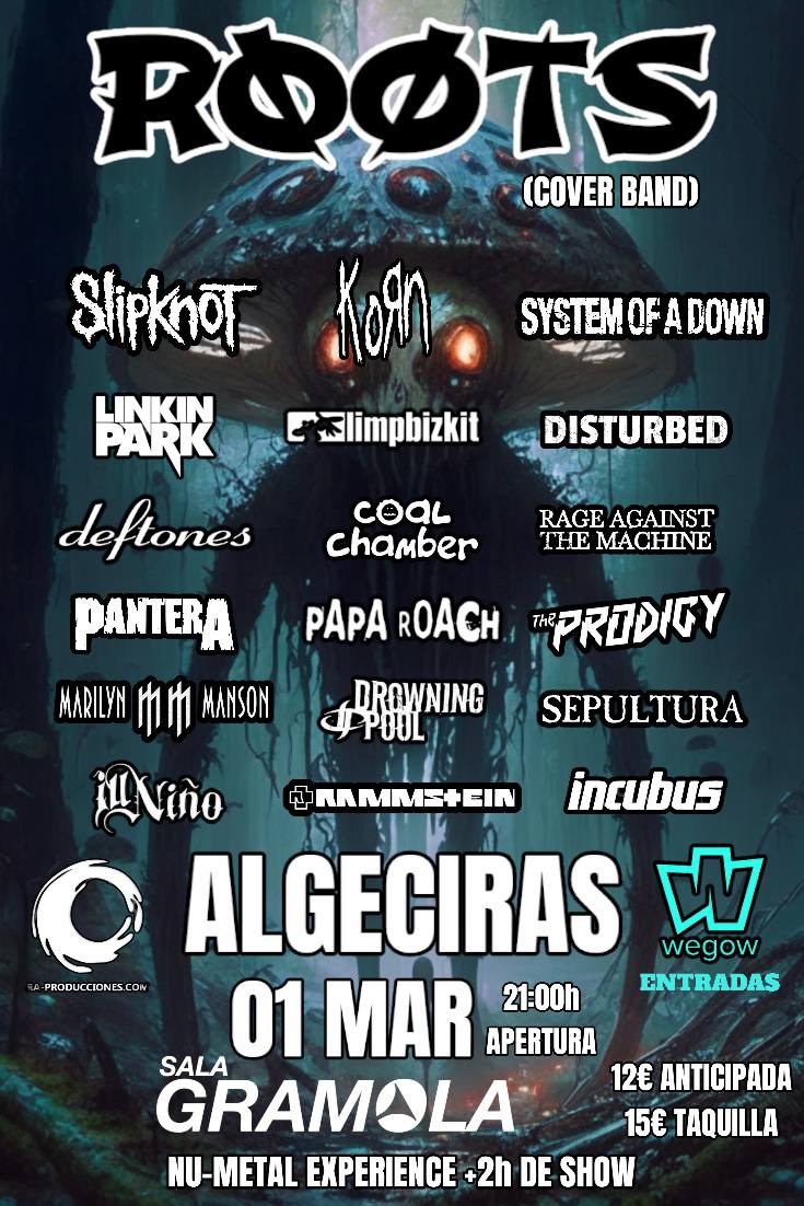 Fotografía promocional de ROOTS NU-METAL EXPERIENCE EN ALGECIRAS