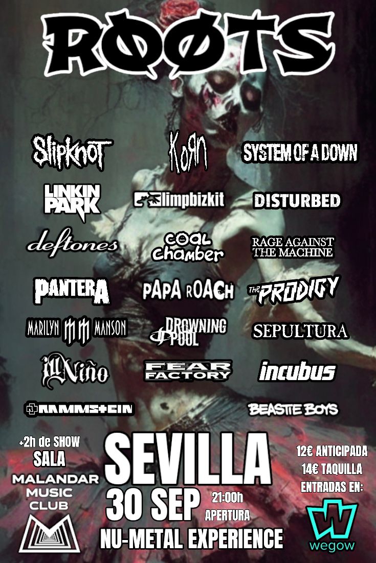 Fotografía promocional de ROOTS NU-METAL EXPERIENCE EN SEVILLA