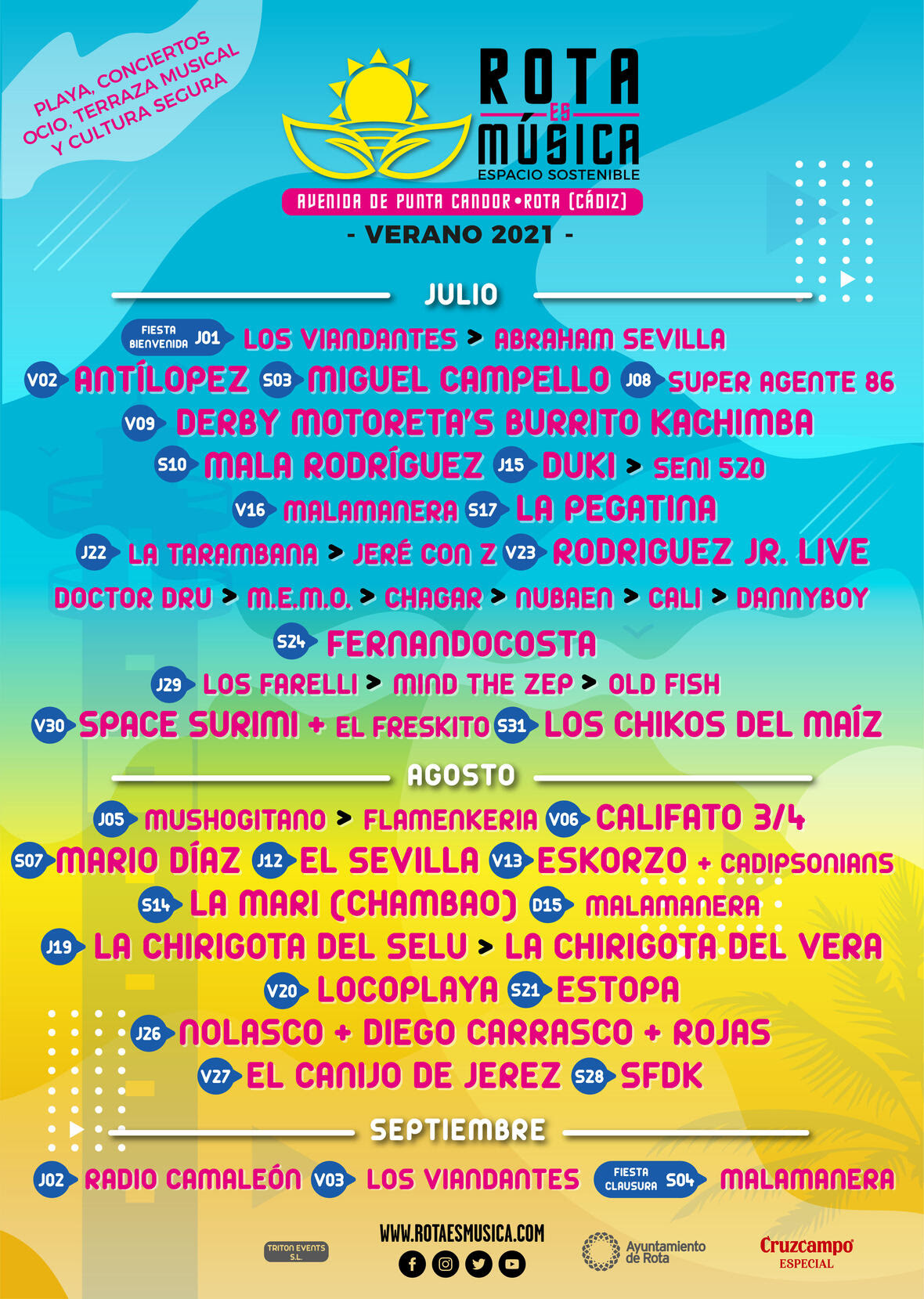 Fotografía promocional de Rota es Música 2021