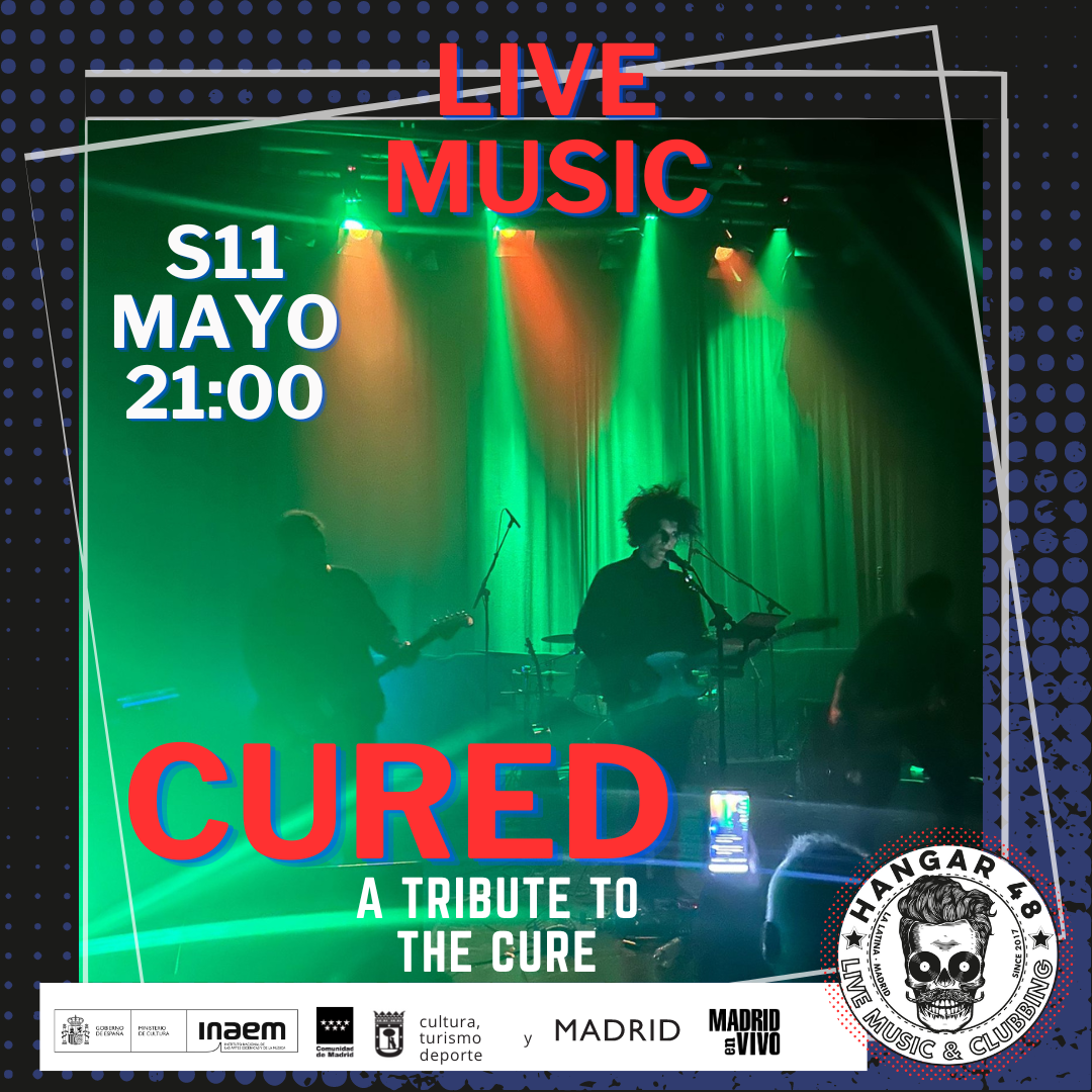 Fotografía promocional de S11 CURED (A TRIBUTE TO THE CURE) EN HANGAR48