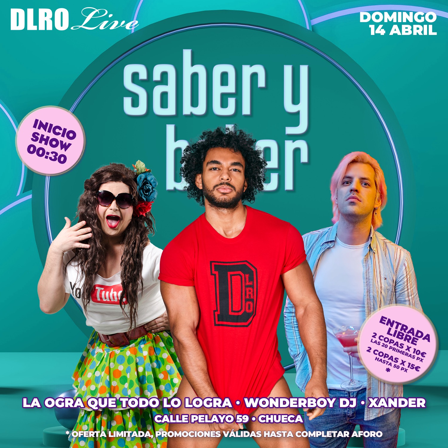 Fotografía promocional de SABER Y BEBER