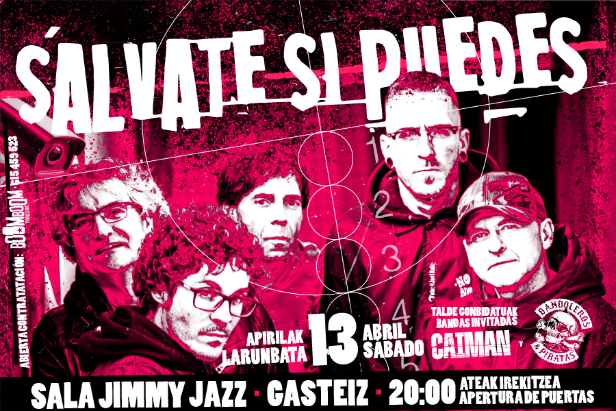 Fotografía promocional de Sálvate si Puedes en Jimmy Jazz 13 abril 2024