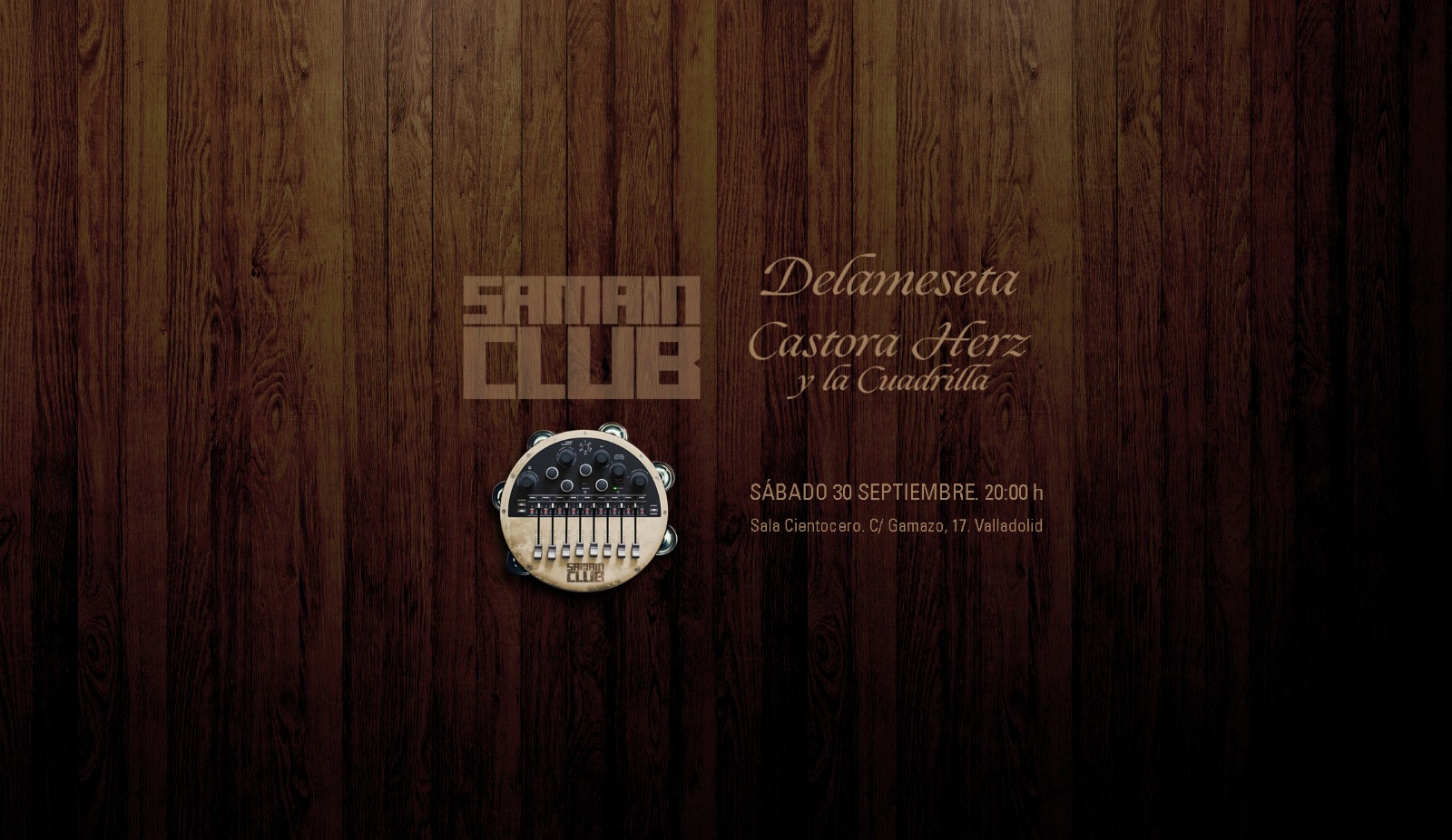 Promotional photograph of Samain Club - Delameseta + Castora Herz.