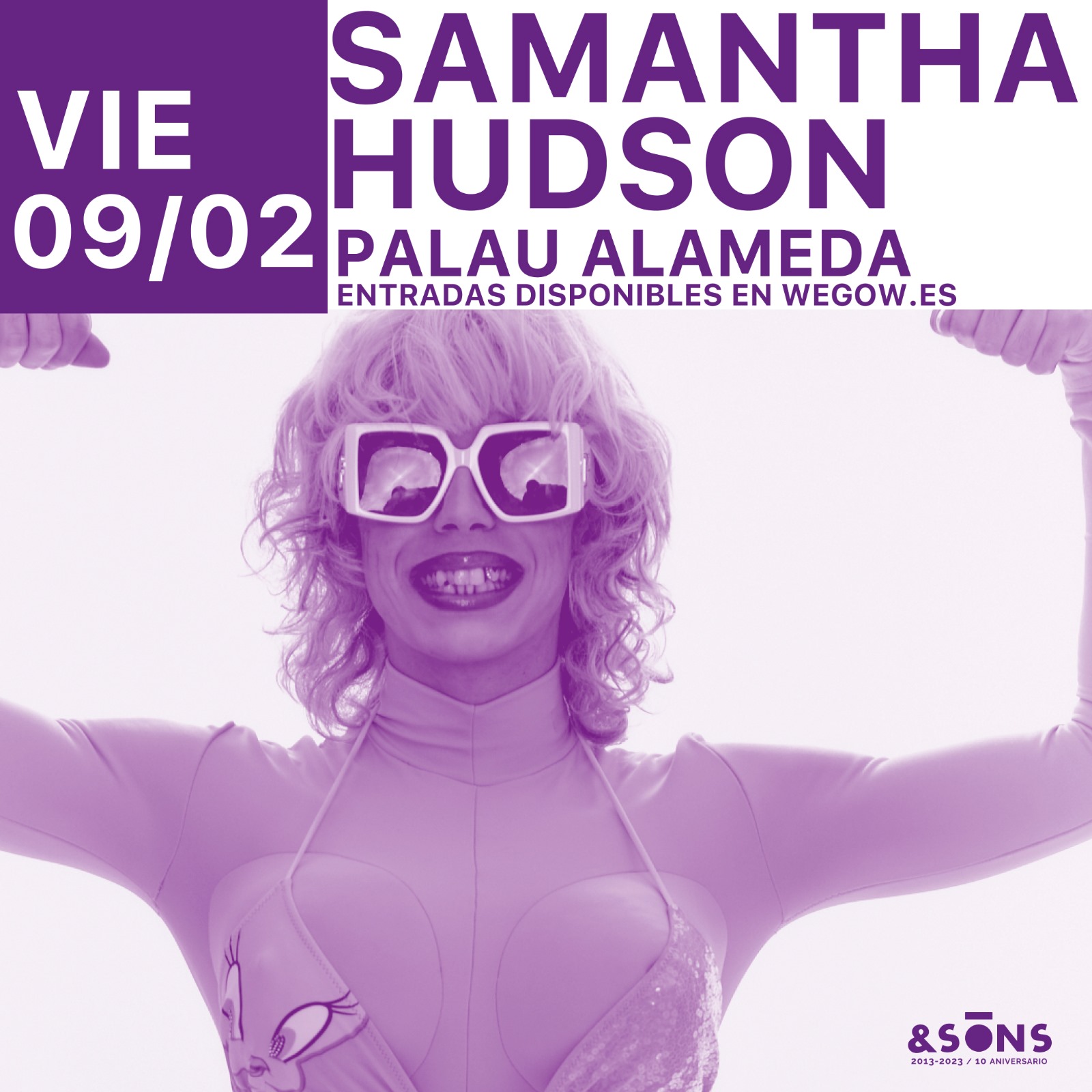 Fotografía promocional de Samantha Hudson en Valencia