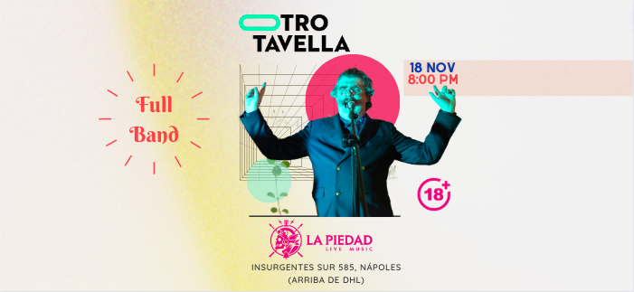 Fotografía promocional de Santiago Tavella en la Piedad Live Music