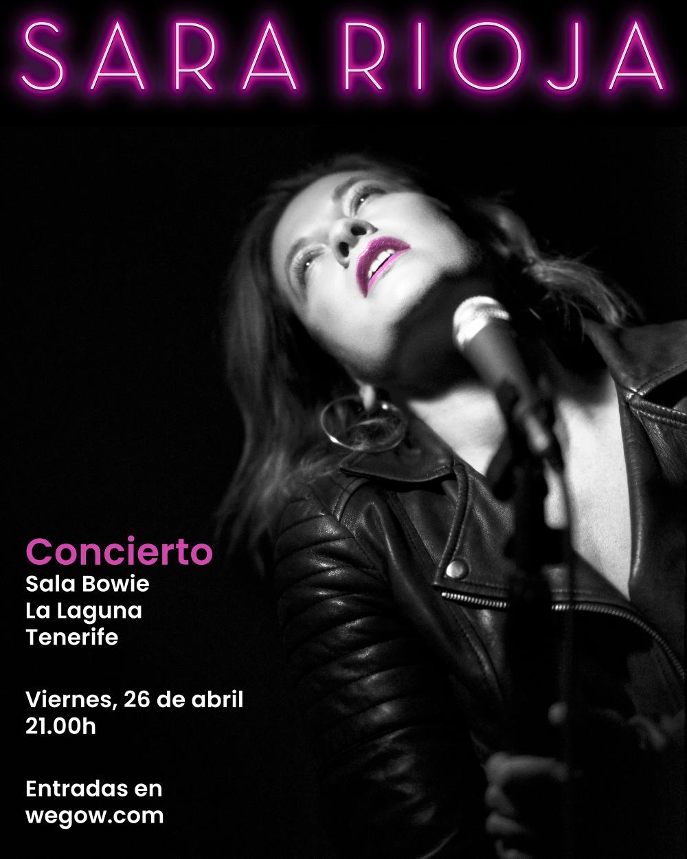 Fotografía promocional de Sara Rioja en La Bowie