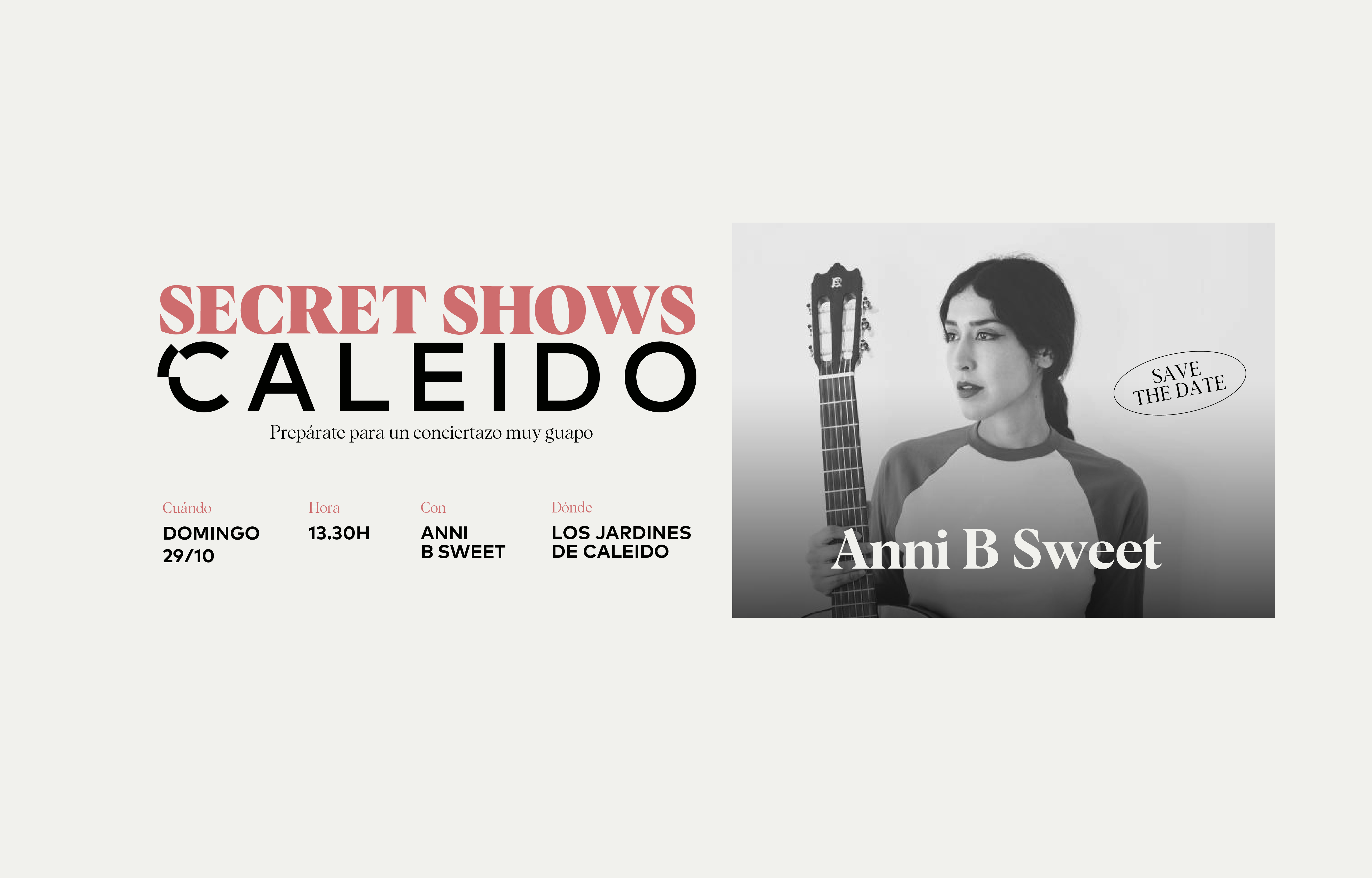 Fotografía promocional de Secret Shows: Anni B Sweet en Caleido