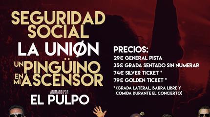 La Unión + Seguridad Social + Un Pingüino En Mi Ascensor concert in Madrid