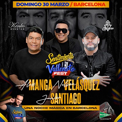Fotografía promocional de Sentimiento Vallenato Fest en Barcelona