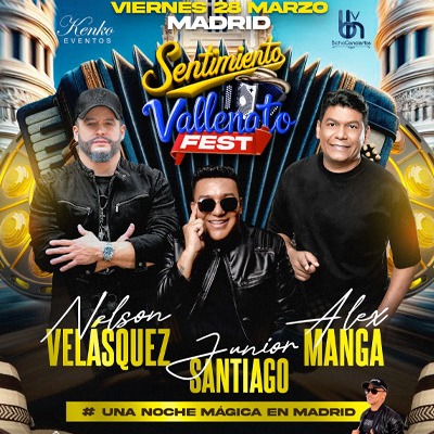 Fotografía promocional de Sentimiento Vallenato Fest en Madrid