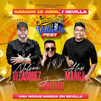 Promofoto von Sentimiento Vallenato Fest en Sevilla.