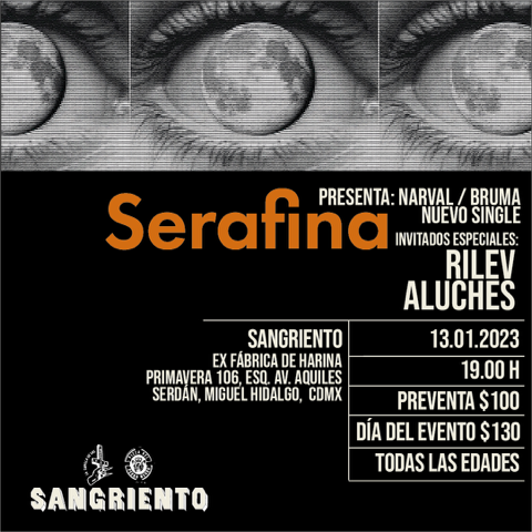 Fotografía promocional de Serafina en Sangriento