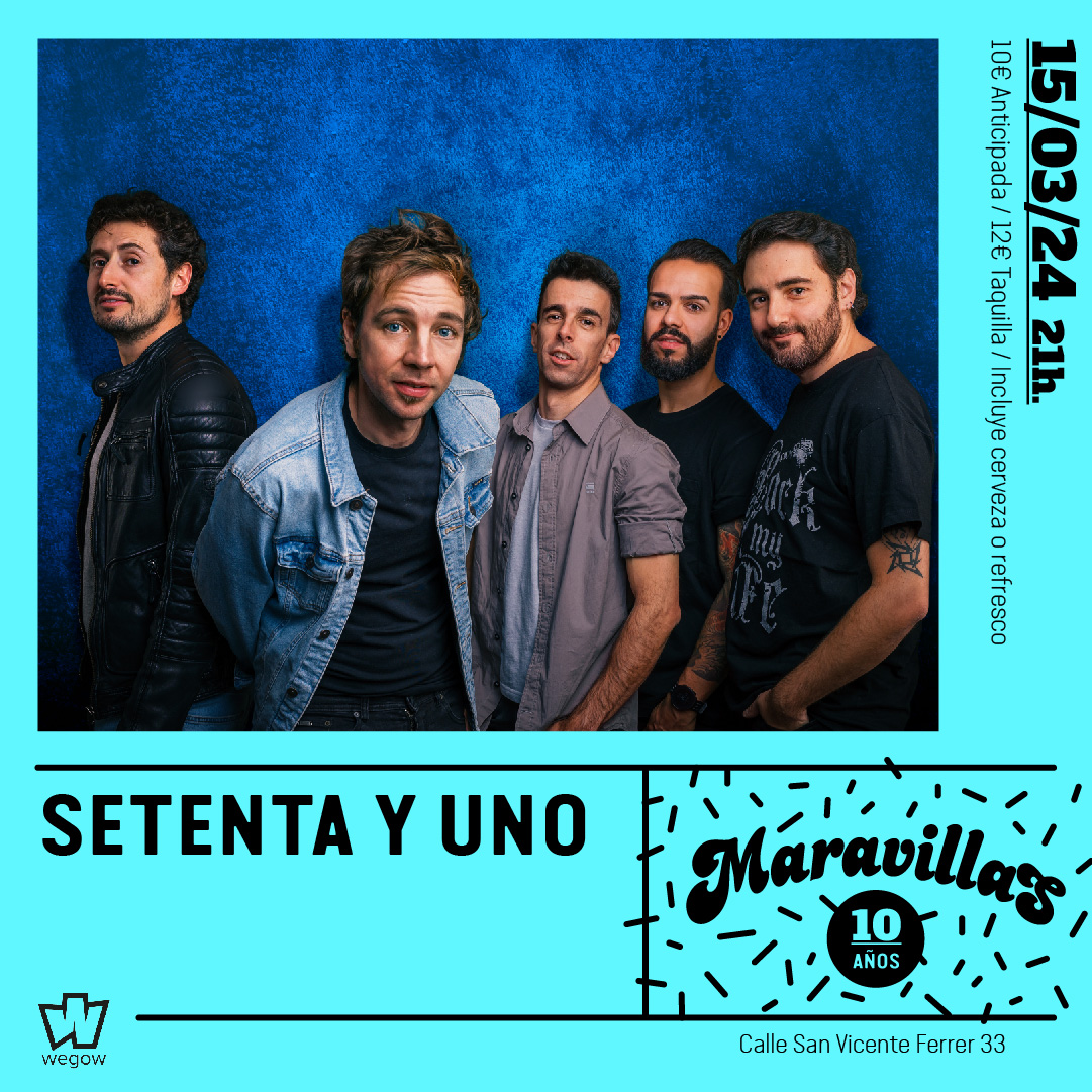 Fotografía promocional de Setenta y Uno en Maravillas Club