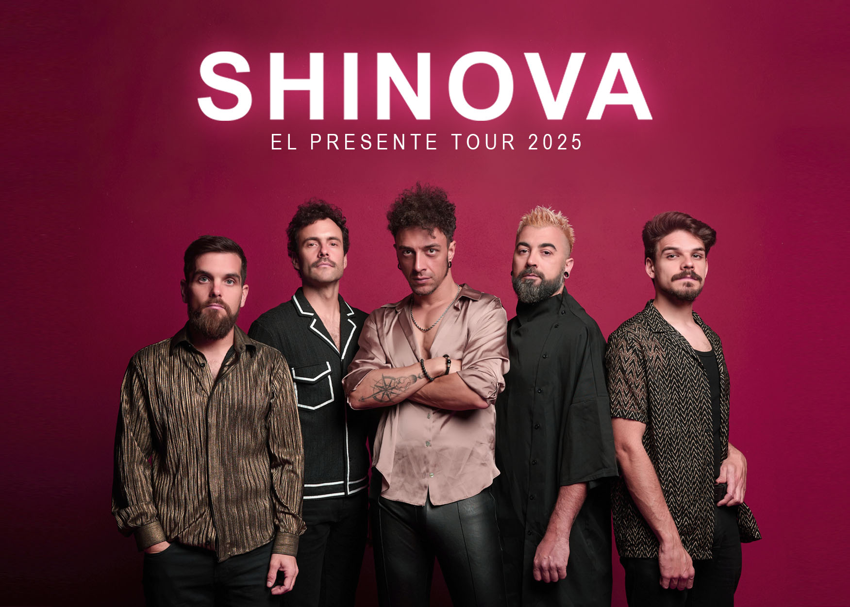 Fotografía promocional de SHINOVA EN BILBAO | EL PRESENTE TOUR 2025. SOLD OUT