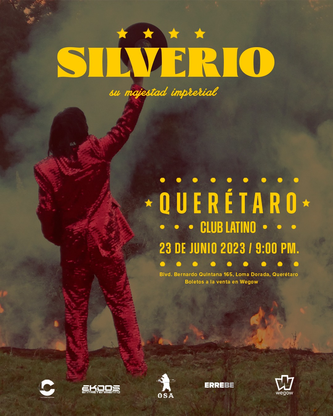 Fotografía promocional de Silverio en Querétaro