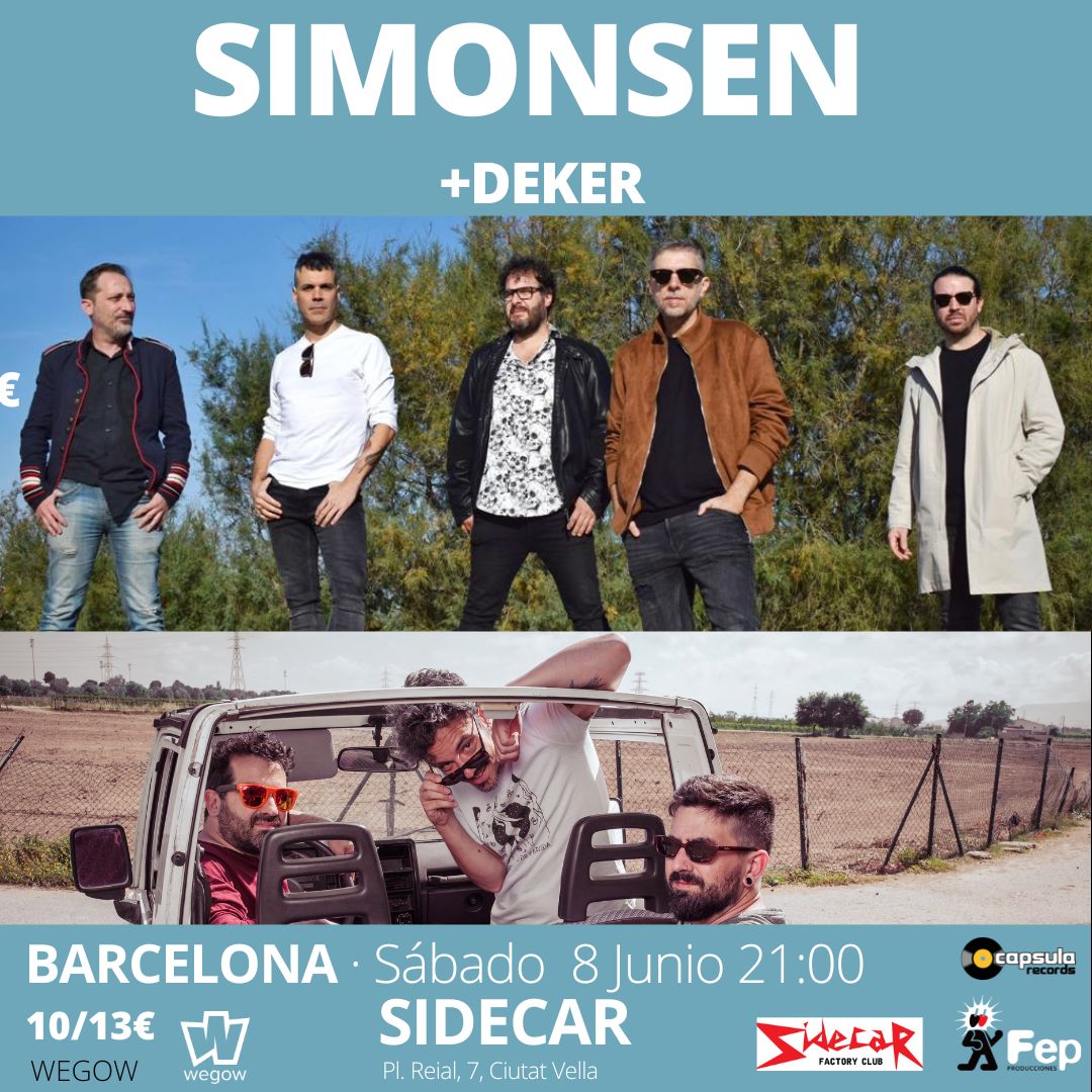 SIMONSEN + DEKER en SIdecar, Barcelona en Barcelona