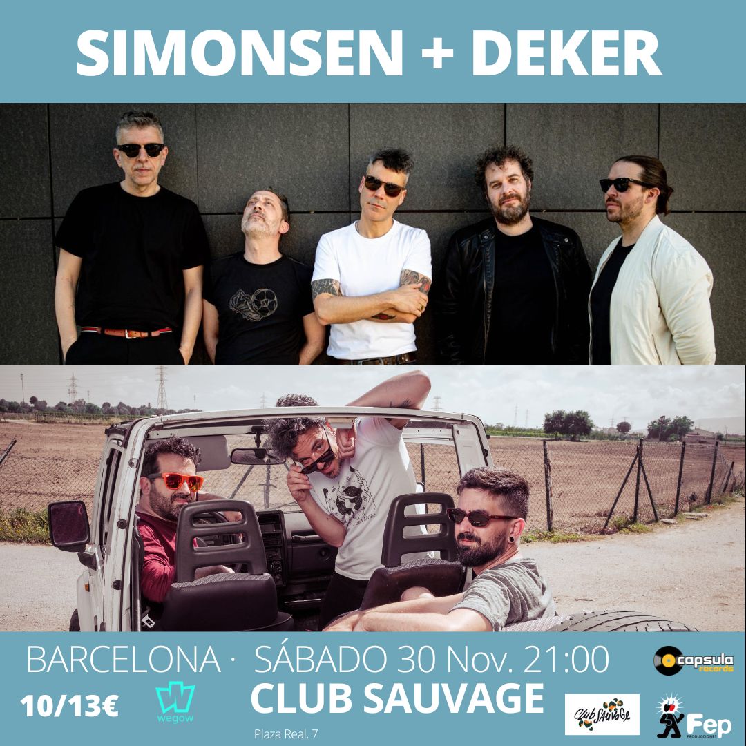 Fotografía promocional de SIMONSEN + DEKER en SIdecar, Barcelona