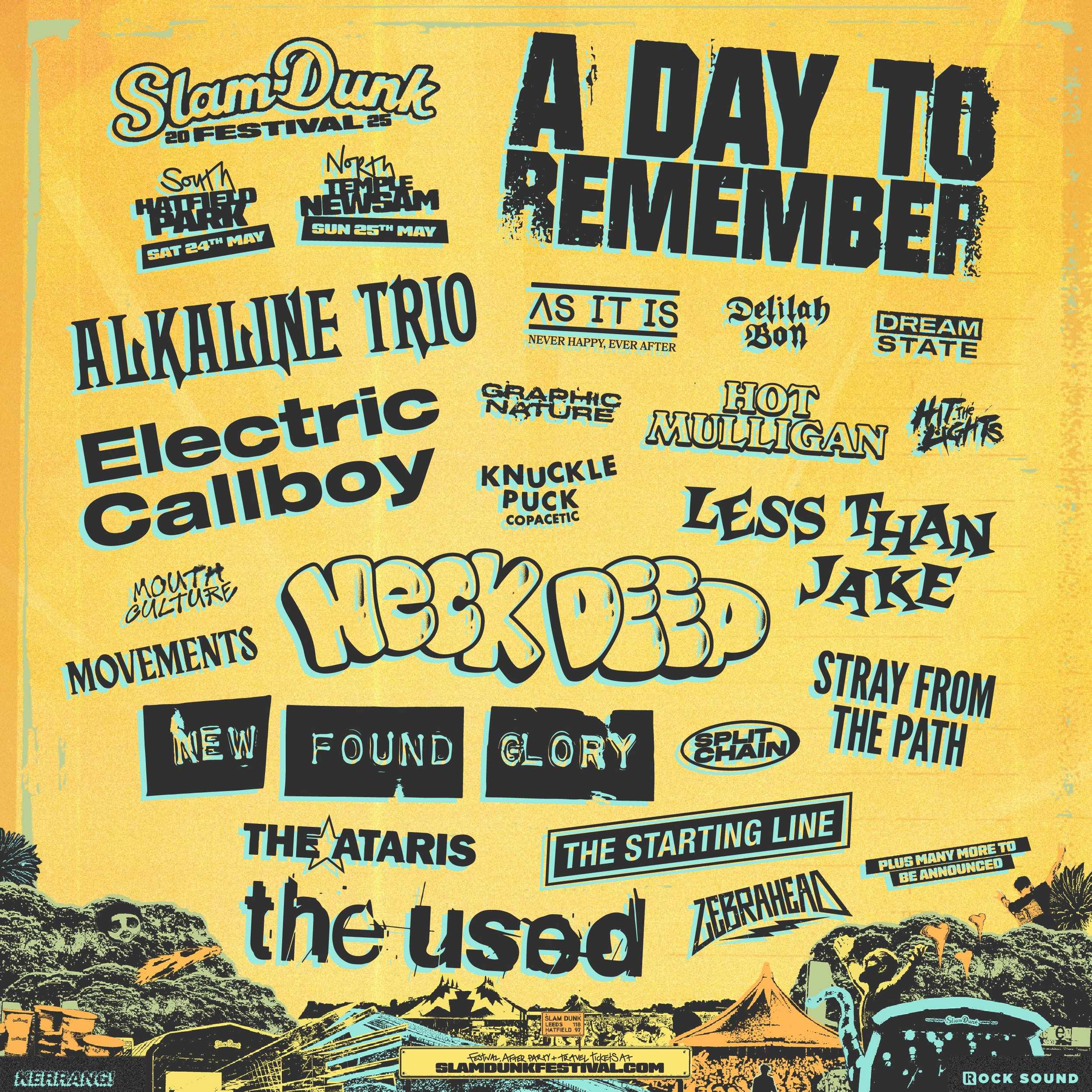 Photographie promotionnelle de Slam Dunk Festival North 2025.