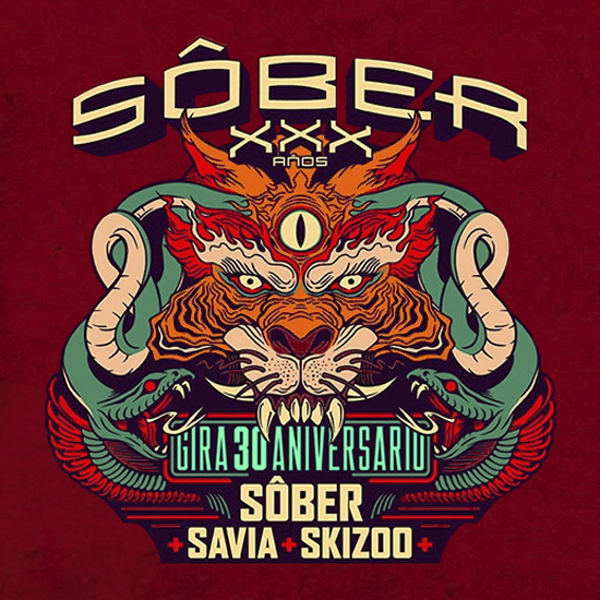 Fotografía promocional de Sôber+Savia+Skizoo 30 aniversario - Burgos