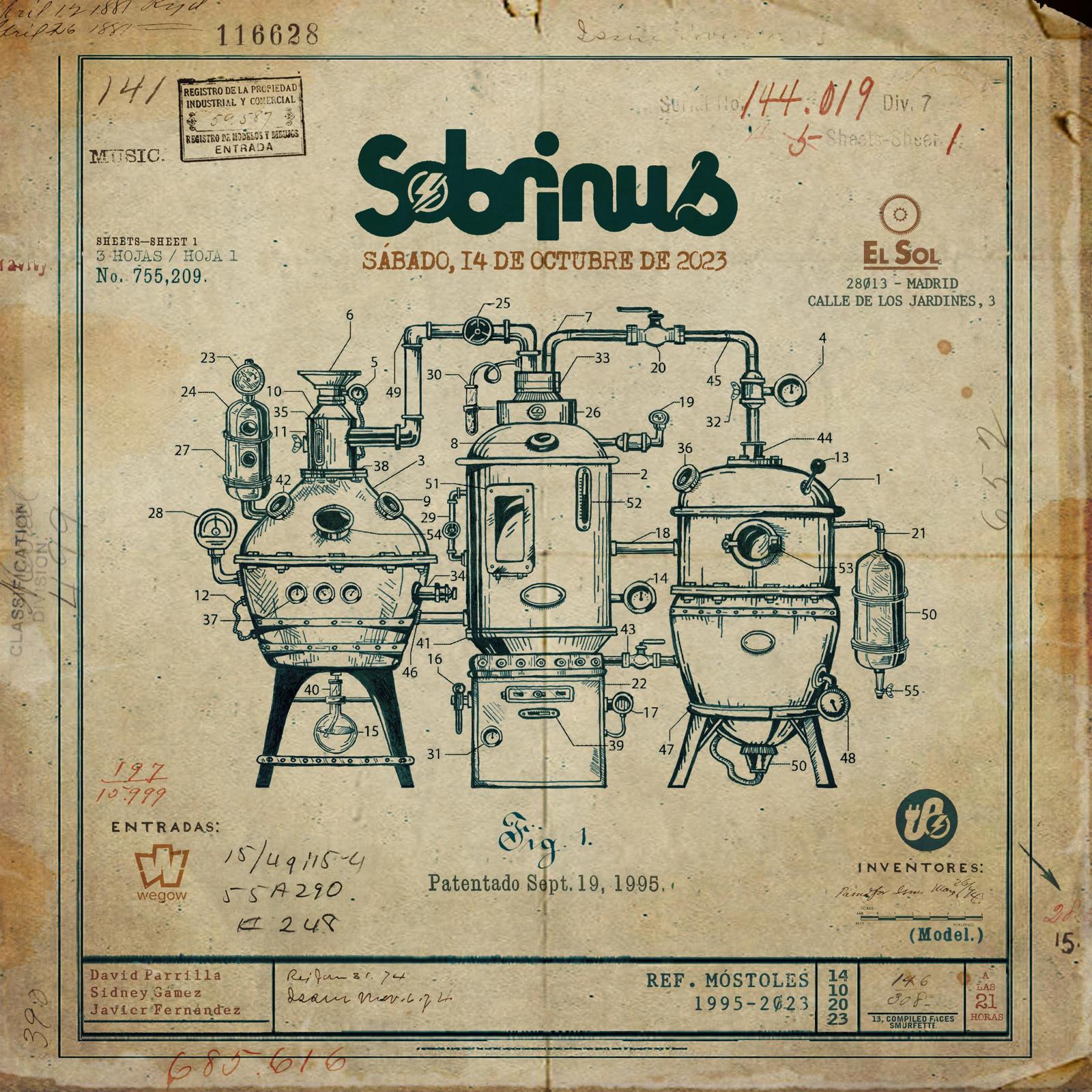 Fotografía promocional de Sobrinus en directo