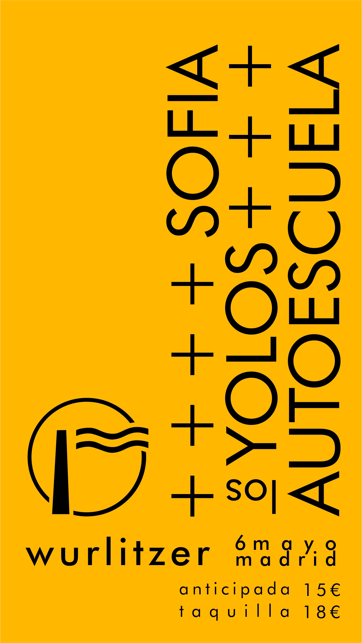 Fotografía promocional de Sofia + Autoescuela + Los Yolos en Wurlitzer Ballroom Madrid