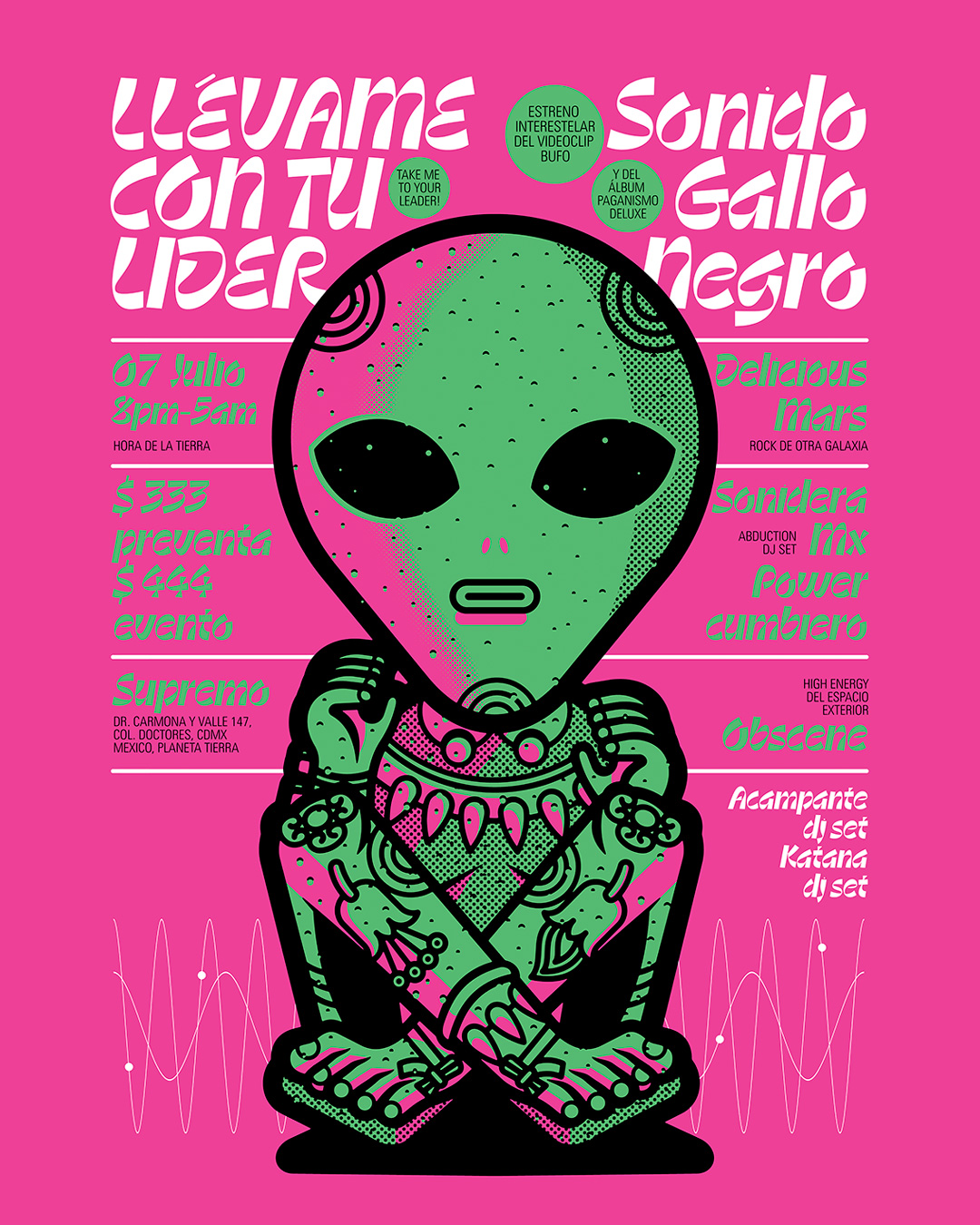 Fotografía promocional de Sonido Gallo Negro - 🛸 Lanzamiento de BUFO y Paganismo Deluxe 🛸 @ Supremo