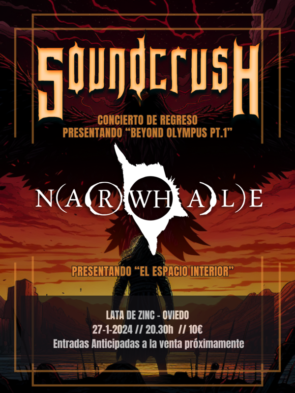 Fotografía promocional de SoundCrush y Narwhale - Lata de Zinc - Oviedo