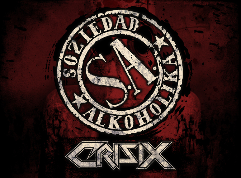 Fotografía promocional de SOZIEDAD ALKOHOLIKA + CRISIX. ZARAGOZA. SOLD OUT