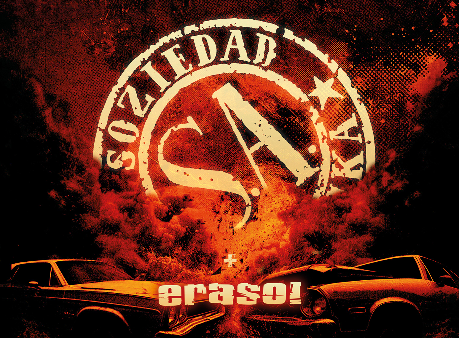 Fotografía promocional de SOZIEDAD ALKOHOLIKA + ERASO!. SOLD OUT