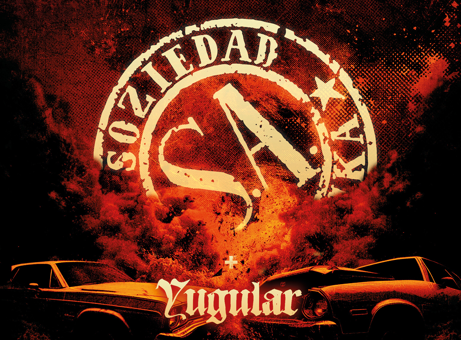 Fotografía promocional de SOZIEDAD ALKOHOLIKA + YUGULAR