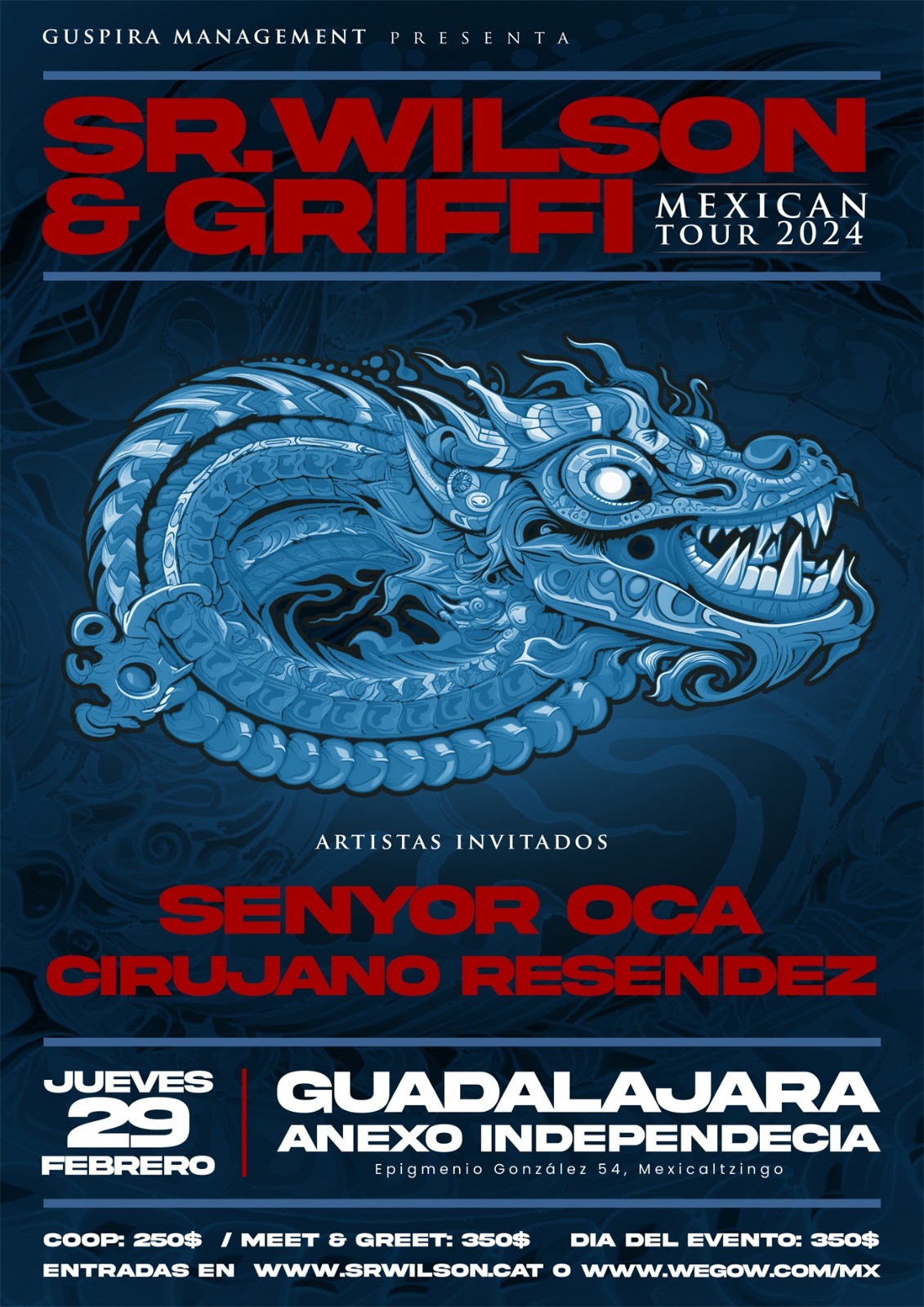 Fotografía promocional de Sr. Wilson & Griffi en Guadalajara