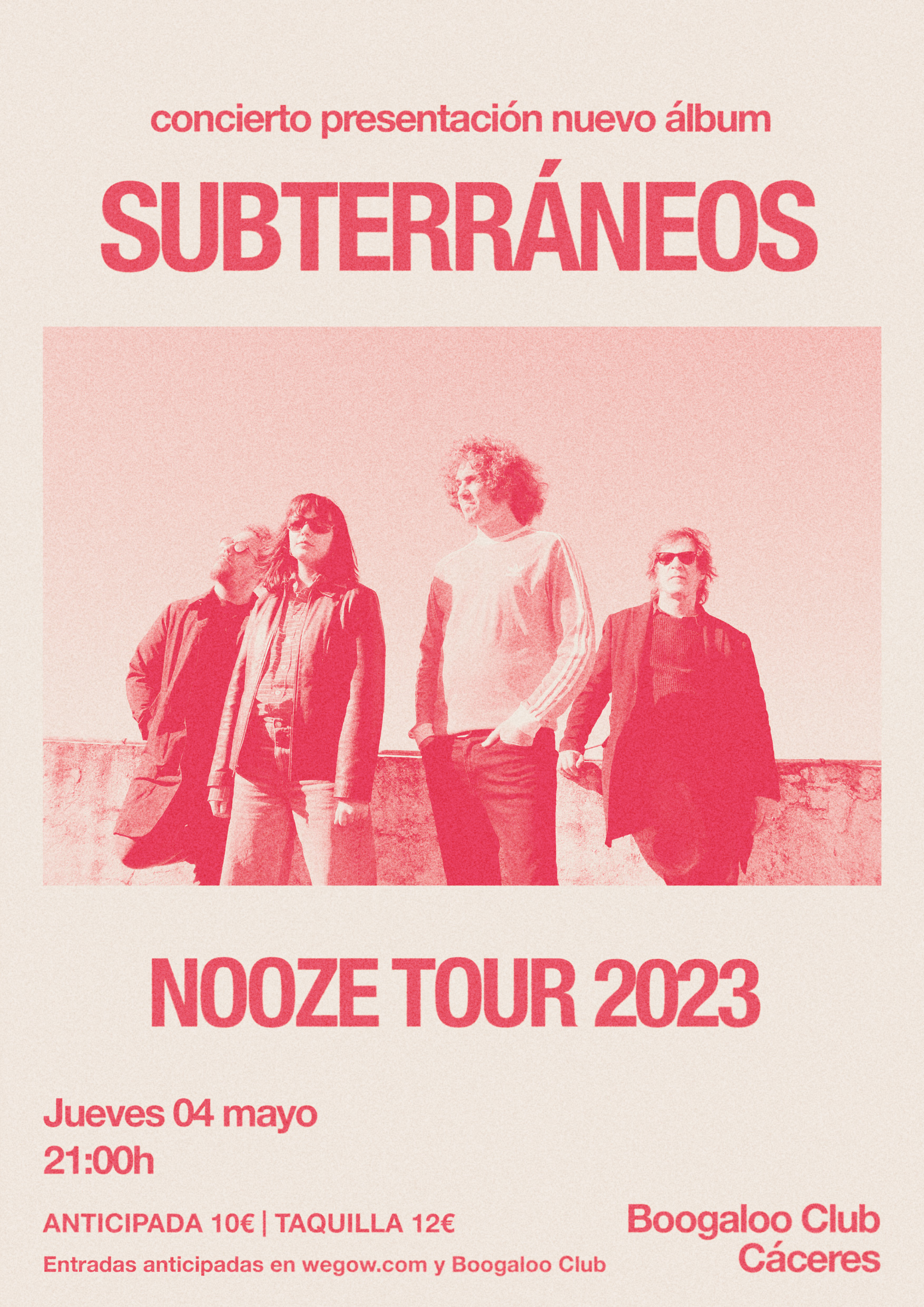 Fotografía promocional de Concierto de Subterráneos en Cáceres