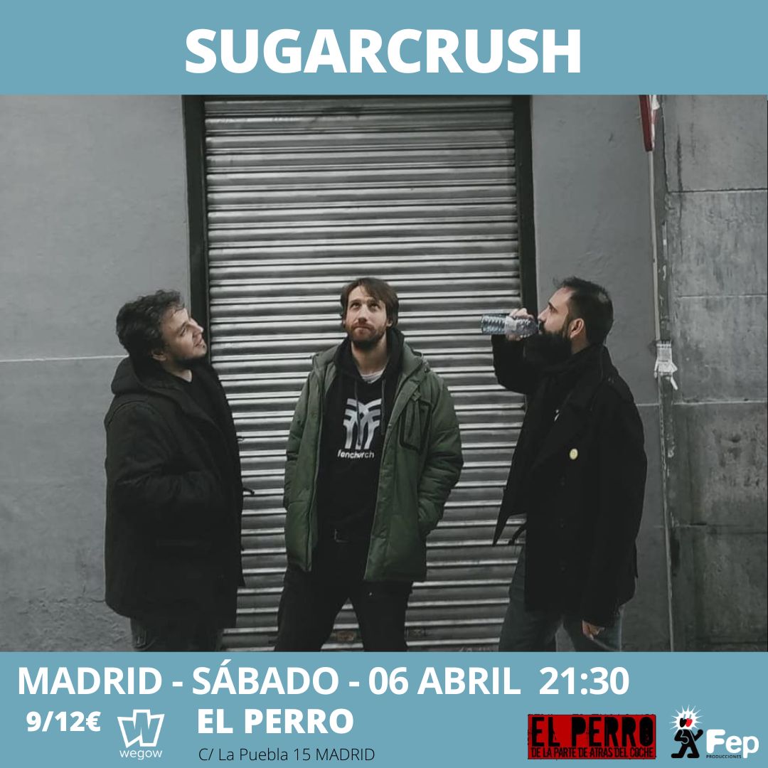 Fotografía promocional de SUGARCRUSH en el Perro, Madrid