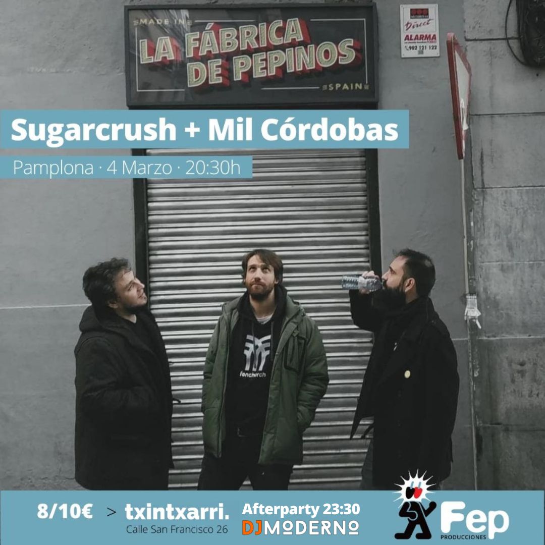 Fotografía promocional de SUGARCRUSH Y MIL CORDOBAS EN TXINTXARRI, PAMPLONA