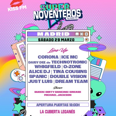 Fotografía promocional de Supernoventeros By KISS FM 2025