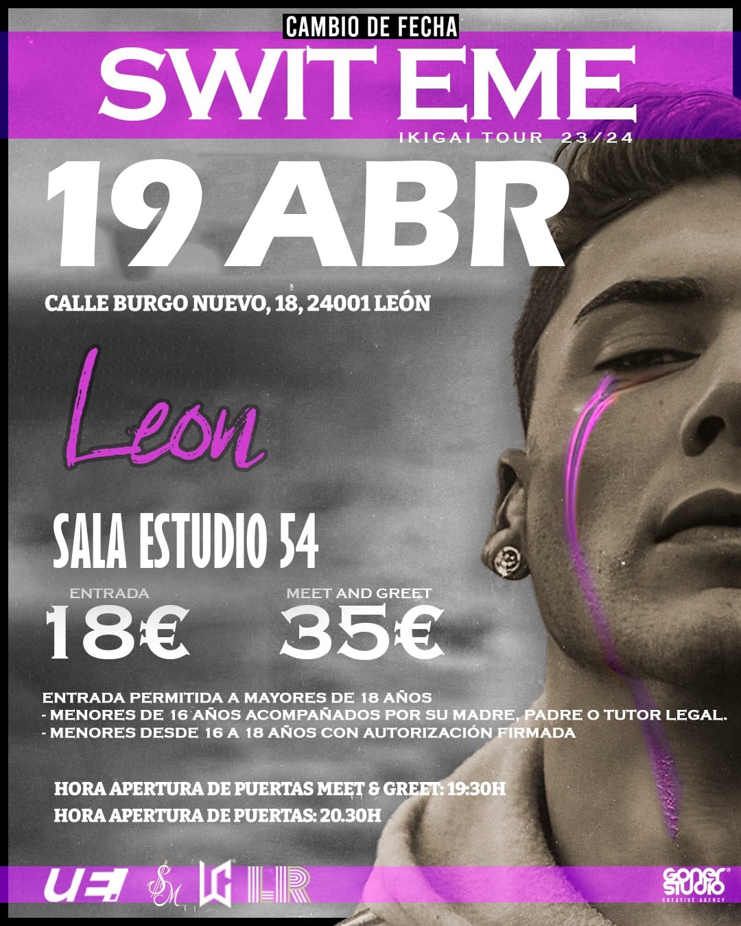 Fotografía promocional de Swit Eme en concierto en León