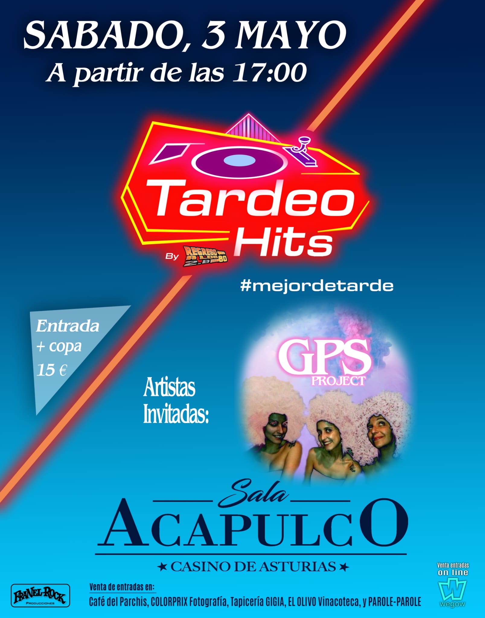 Fotografía promocional de Tardeo Hits 2 Gijón