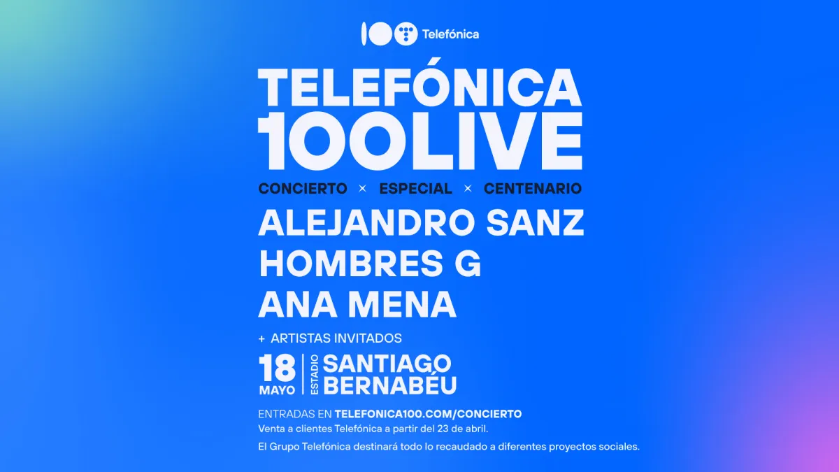 Fotografía promocional de Telefónica100 Live