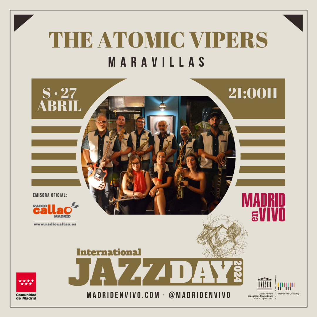 Fotografía promocional de International Jazz Day: The Atomic Vipers en Maravillas Club