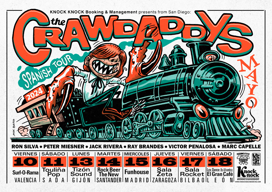 Fotografía promocional de THE CRAWDADDYS . Funhouse. Madrid