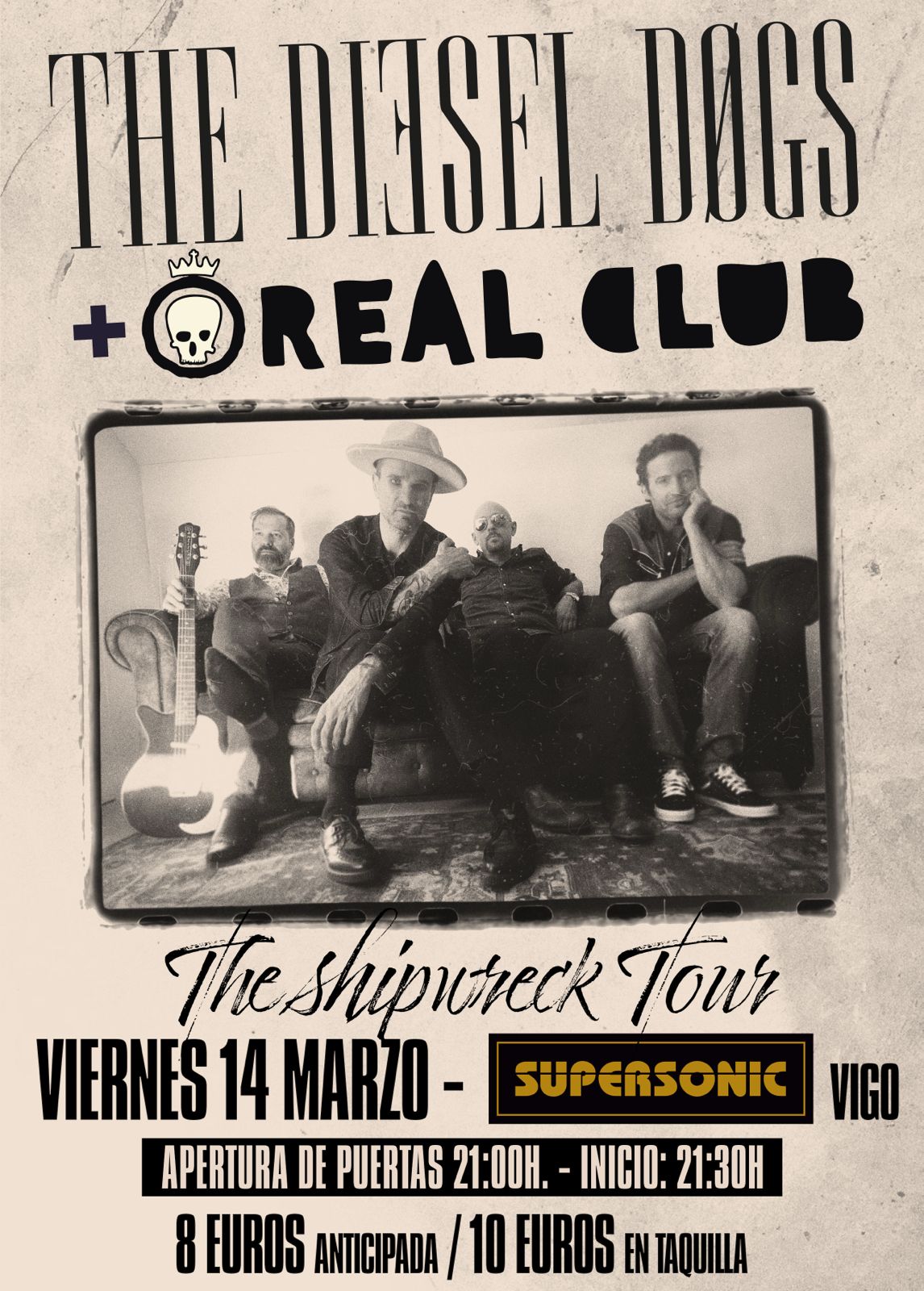 Fotografía promocional de The Diesel Dogs + Real Club - 14 Marzo Vigo (Supersonic)
