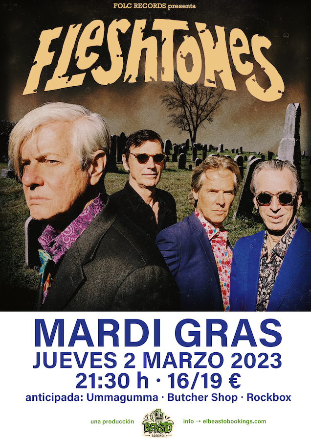Promotional photograph of The Fleshtones en Coruña.