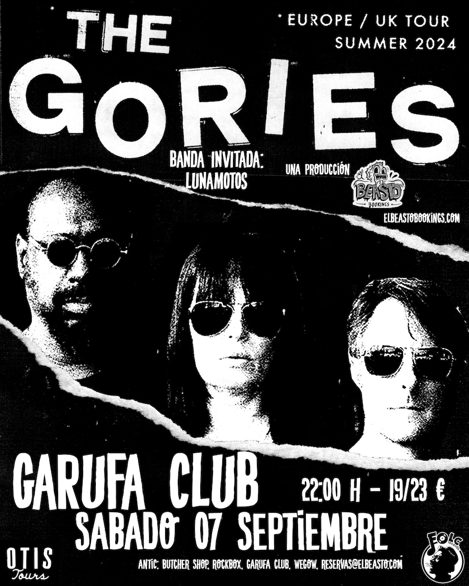 Fotografía promocional de The Gories + Lunamotos en Coruña 2024