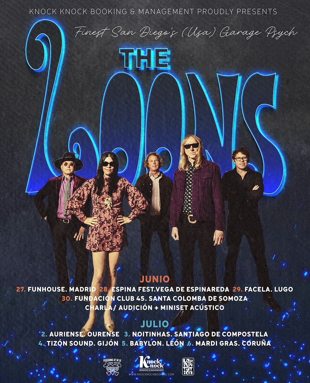 Fotografía promocional de The Loons. Madrid. Funhouse