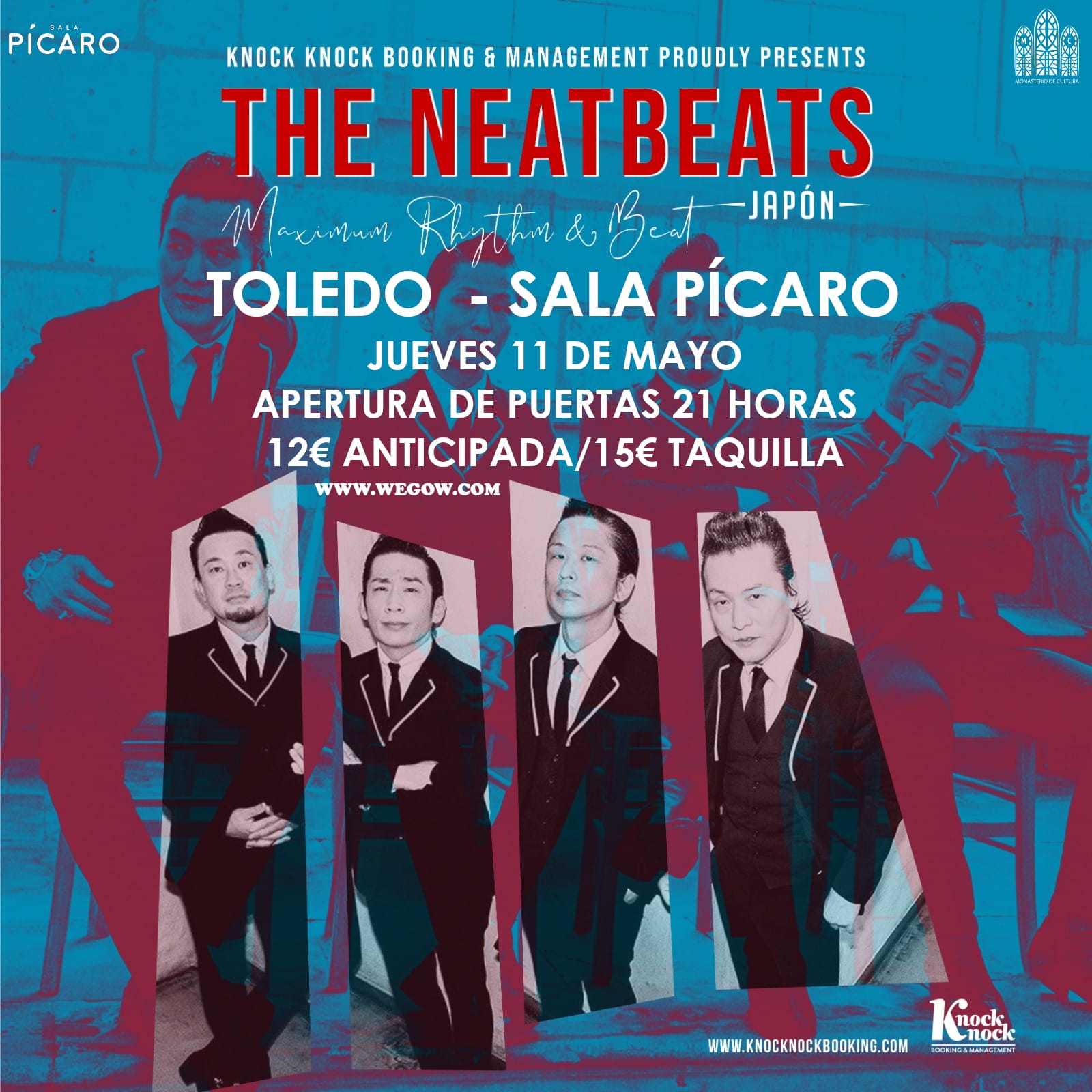Fotografía promocional de THE NEATBEATS ( Japón) Toledo. Sala Pícaro