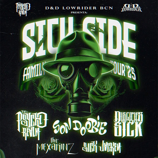 Fotografía promocional de The Psycho Realm + Tha Mexakinz + Disciples of the Sick en Burgos