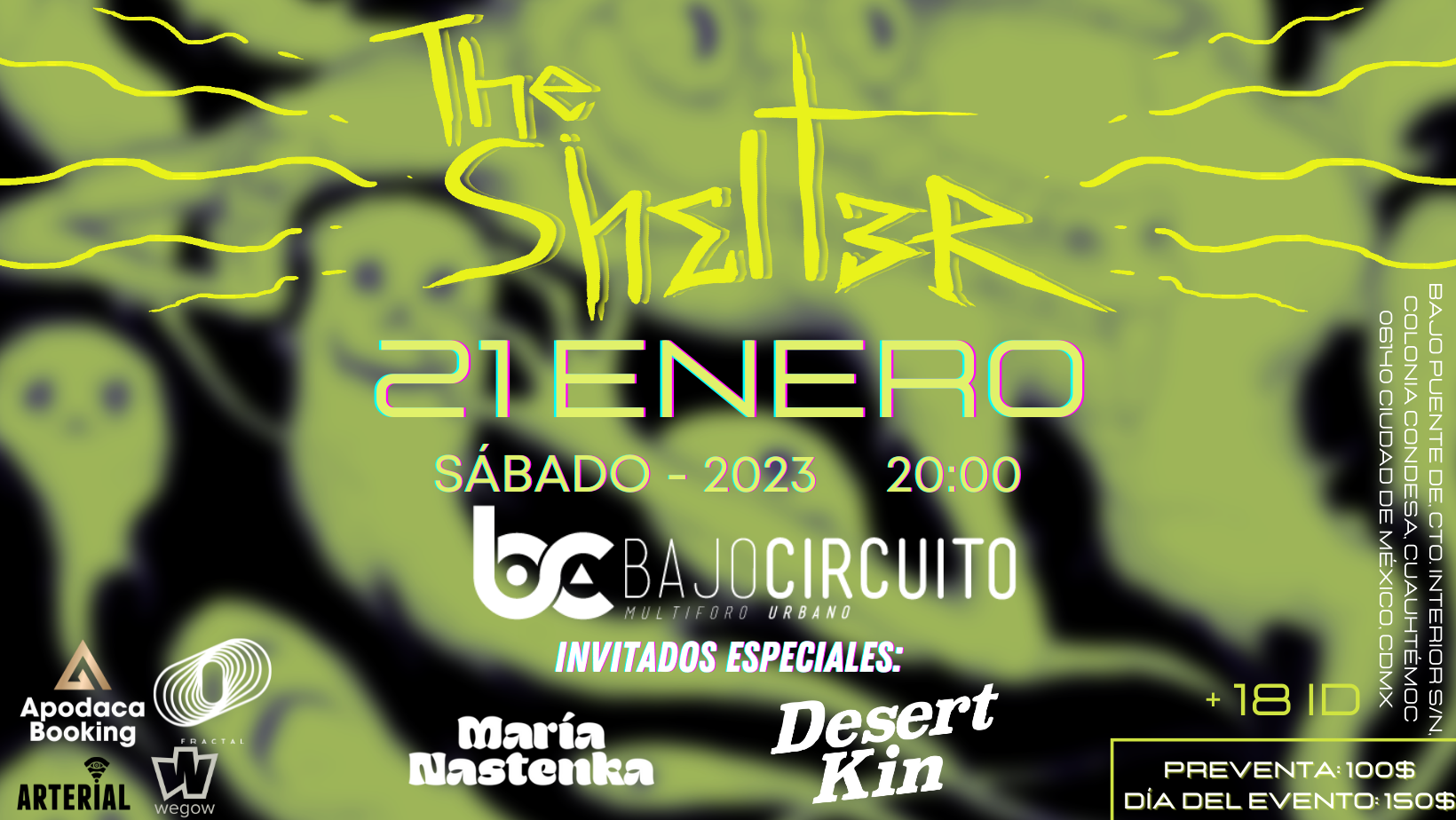 Promofoto von The Shelter en Bajo Circuito.