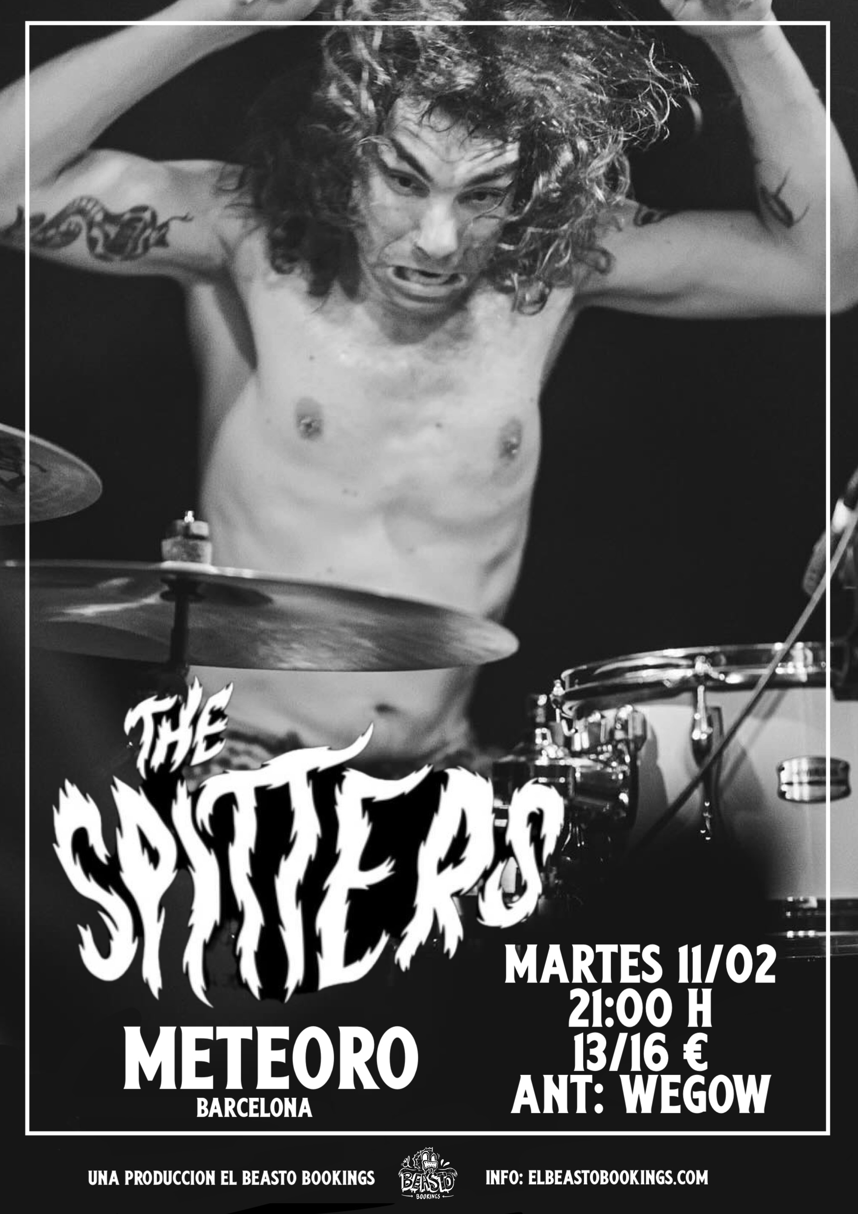 Fotografía promocional de The Spitters en Barcelona